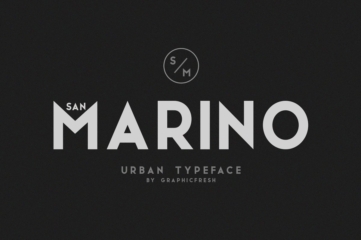 San Marino Outline Font preview